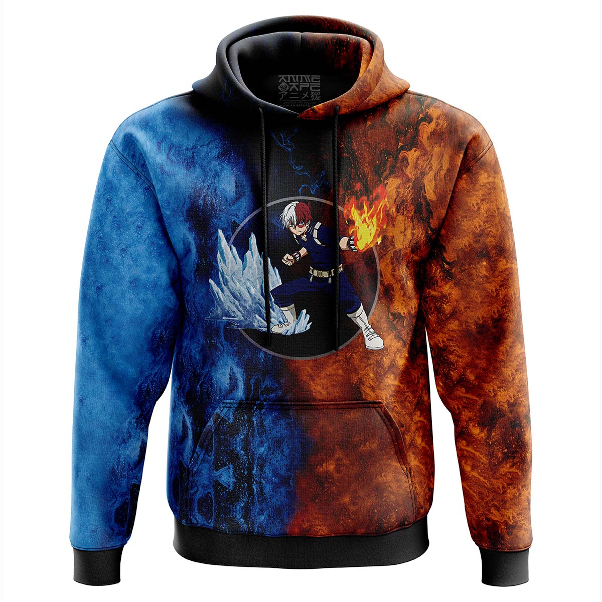 Buildercar - Burning Fire Shoto My Hero Academia Hoodie