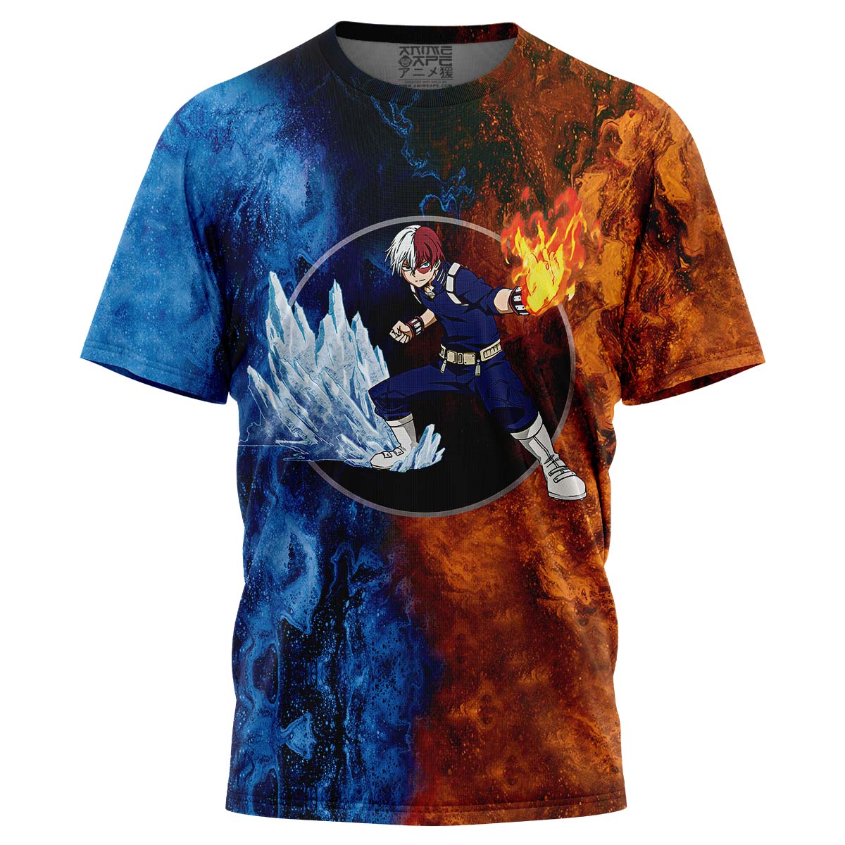 Buildercar - Burning Fire Shoto My Hero Academia T-Shirt