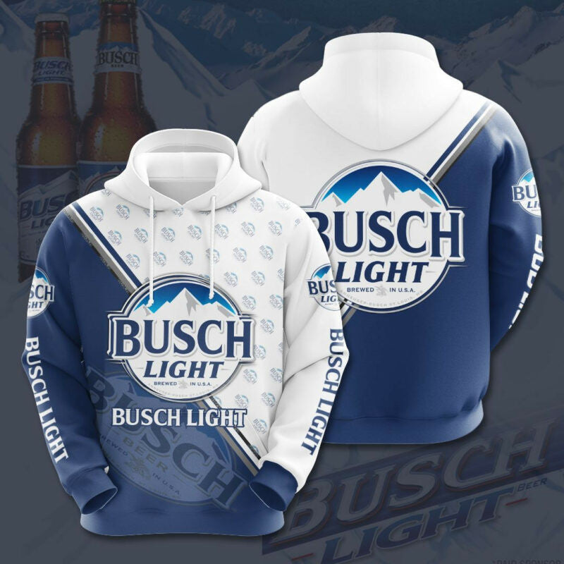 Buildercar - Busch Light Custom Hoodie 3d Zip Hoodie
