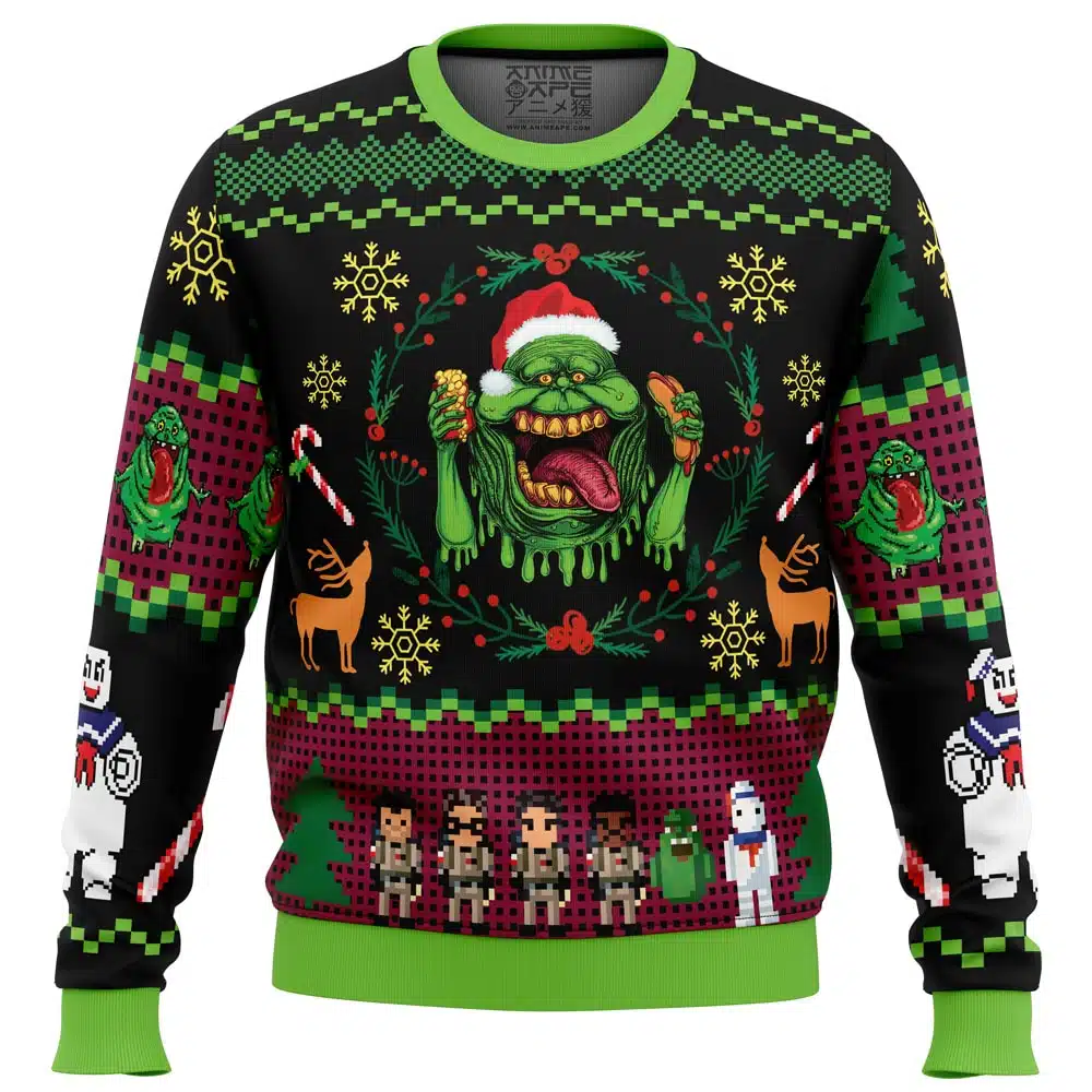 Buildercar - Bustin Christmas Ghostbusters Ugly Christmas Sweater