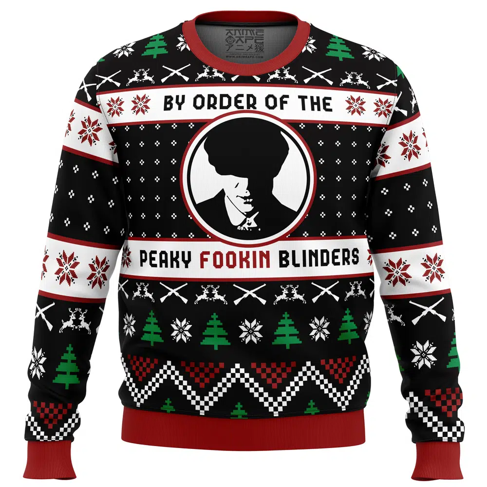 Buildercar - By The Order of The Peaky Blinders Peaky Blinders Ugly Christmas Sweater