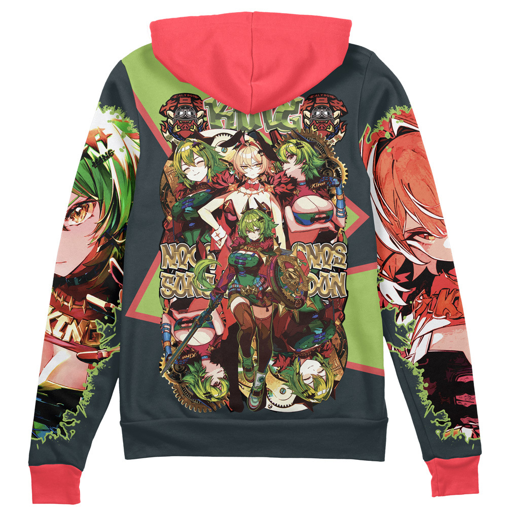 Buildercar - Caesar King Zenless Zone Zero Streetwear Zip Hoodie Jacket