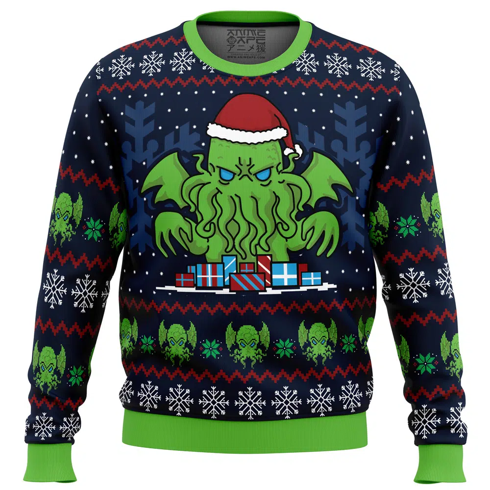 Buildercar - Call Of Christmas Cthulhu Ugly Christmas Sweater