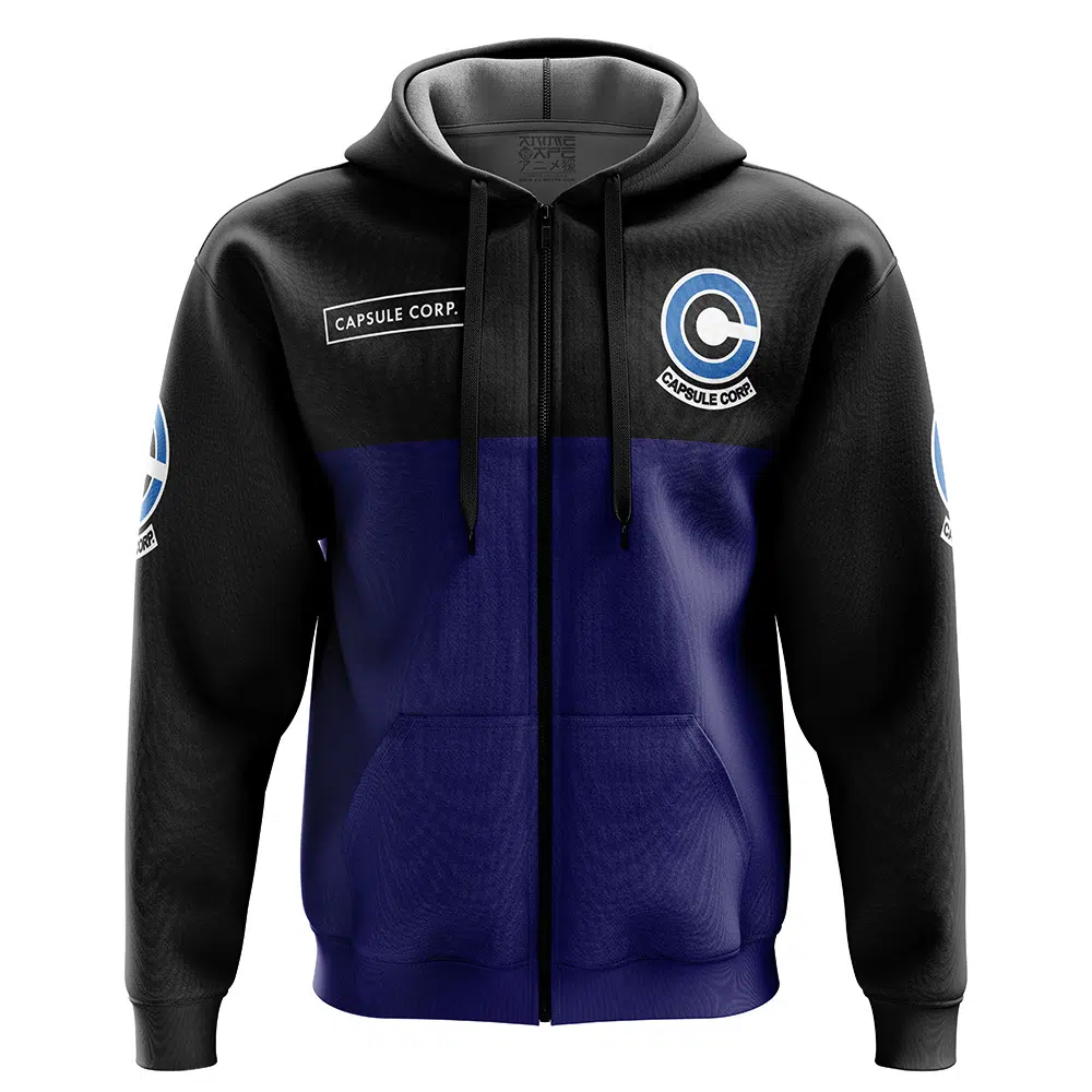 Buildercar - Capsule Corp Dragon Ball Z Zip Hoodie Jacket