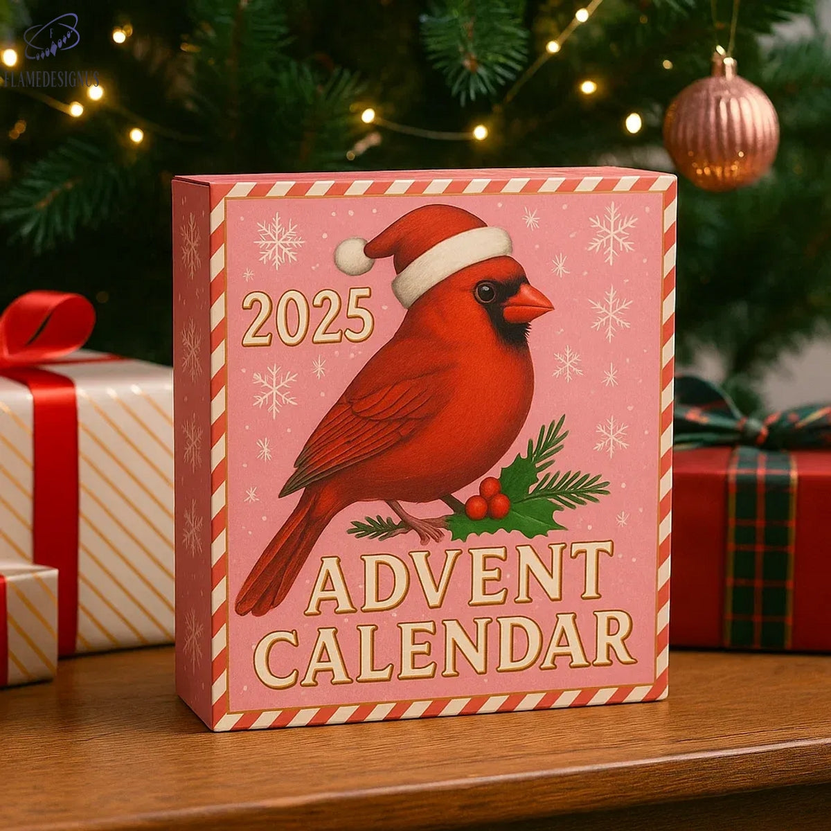 Buildercar - Cardinal Christmas Countdown 2025 Advent Calendar -2D Acrylic