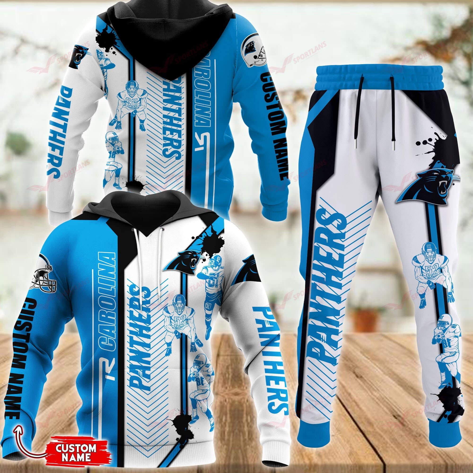 Buildercar - Carolina Panthers Personalized Hoodie & Jogger 