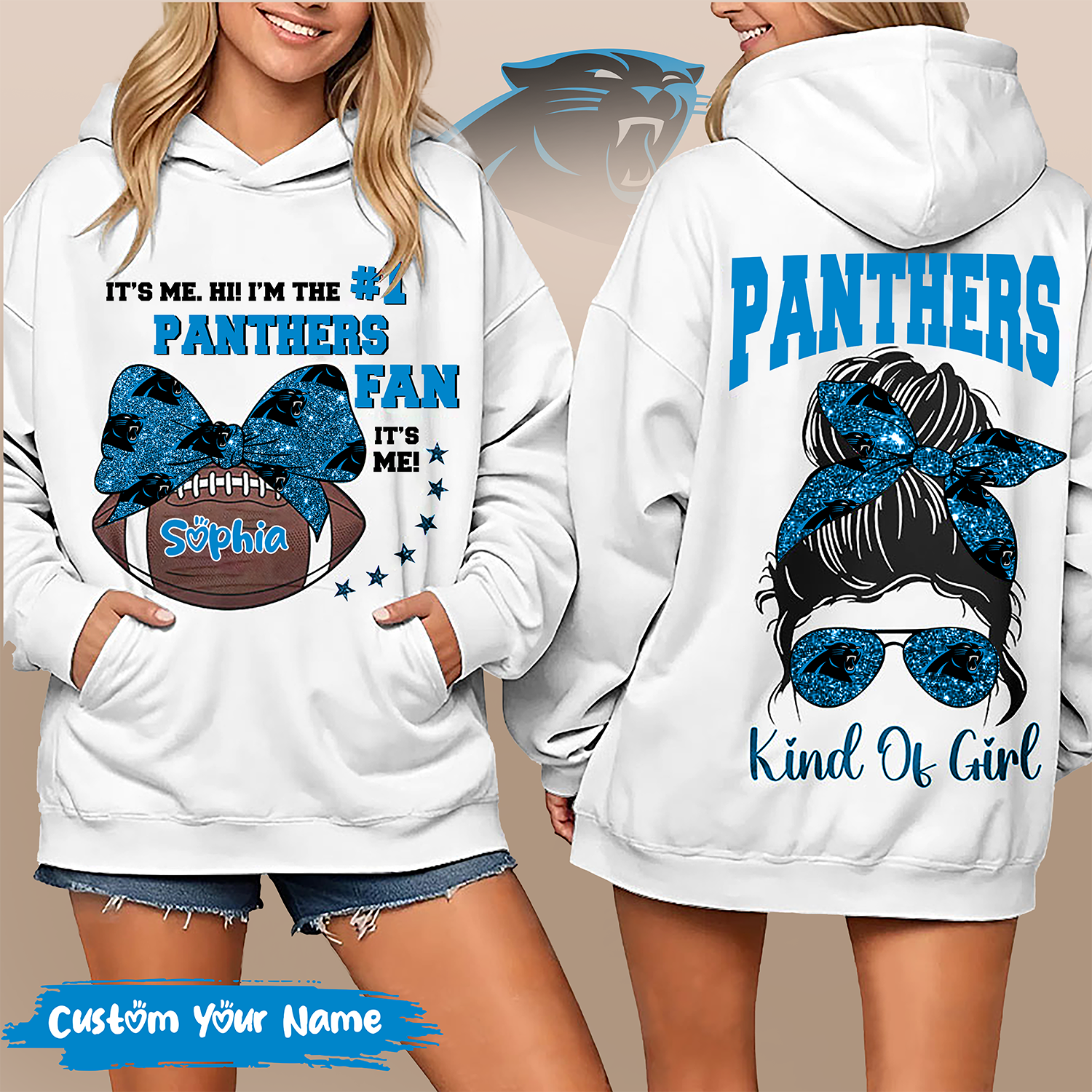 Buildercar - Carolina Panthers Premium NFL KIndianapolis Colts Of Girl Hoodie