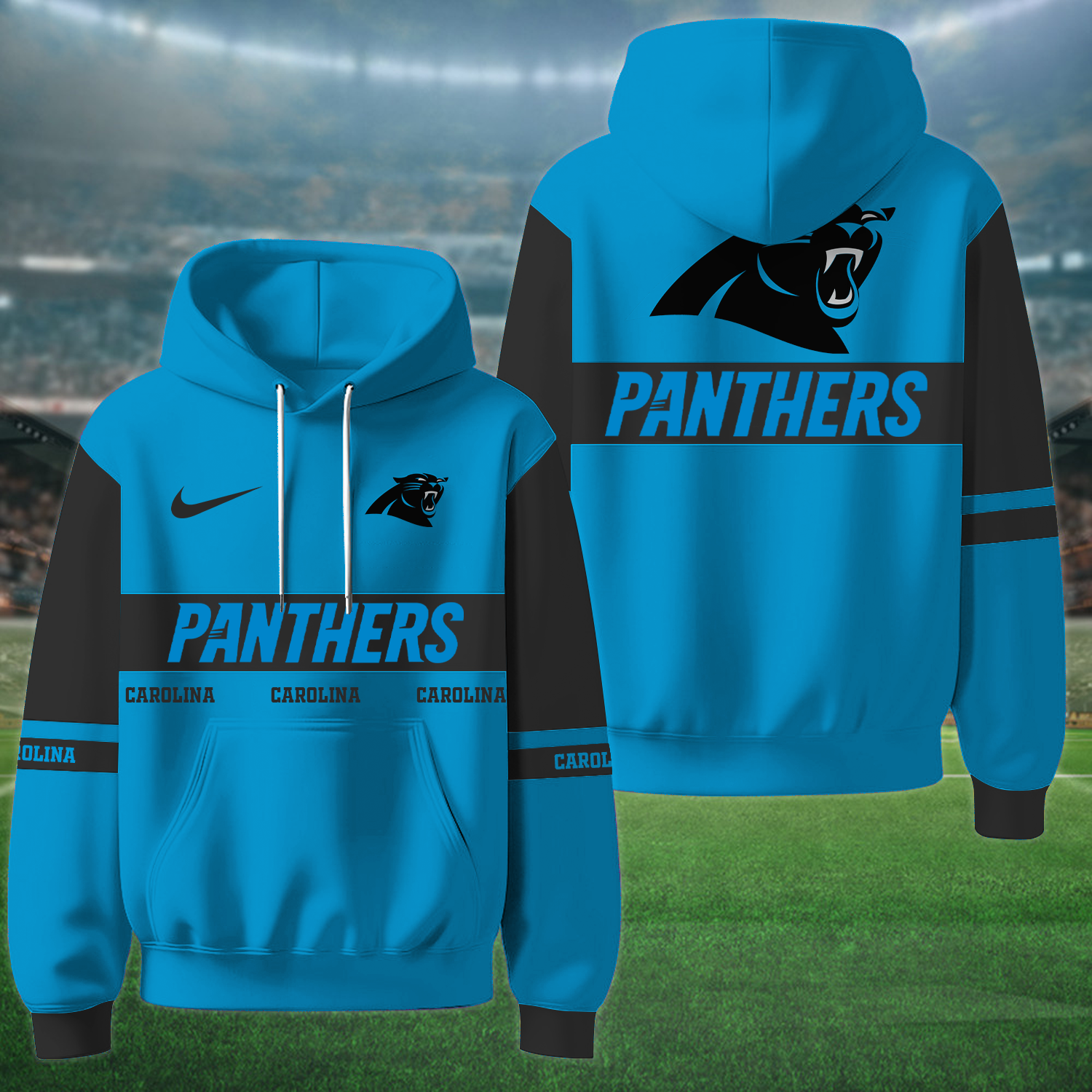 Buildercar - Carolina Panthers x NFL Special Hoodie Newcastle United Style Personalized Gifts For Fan