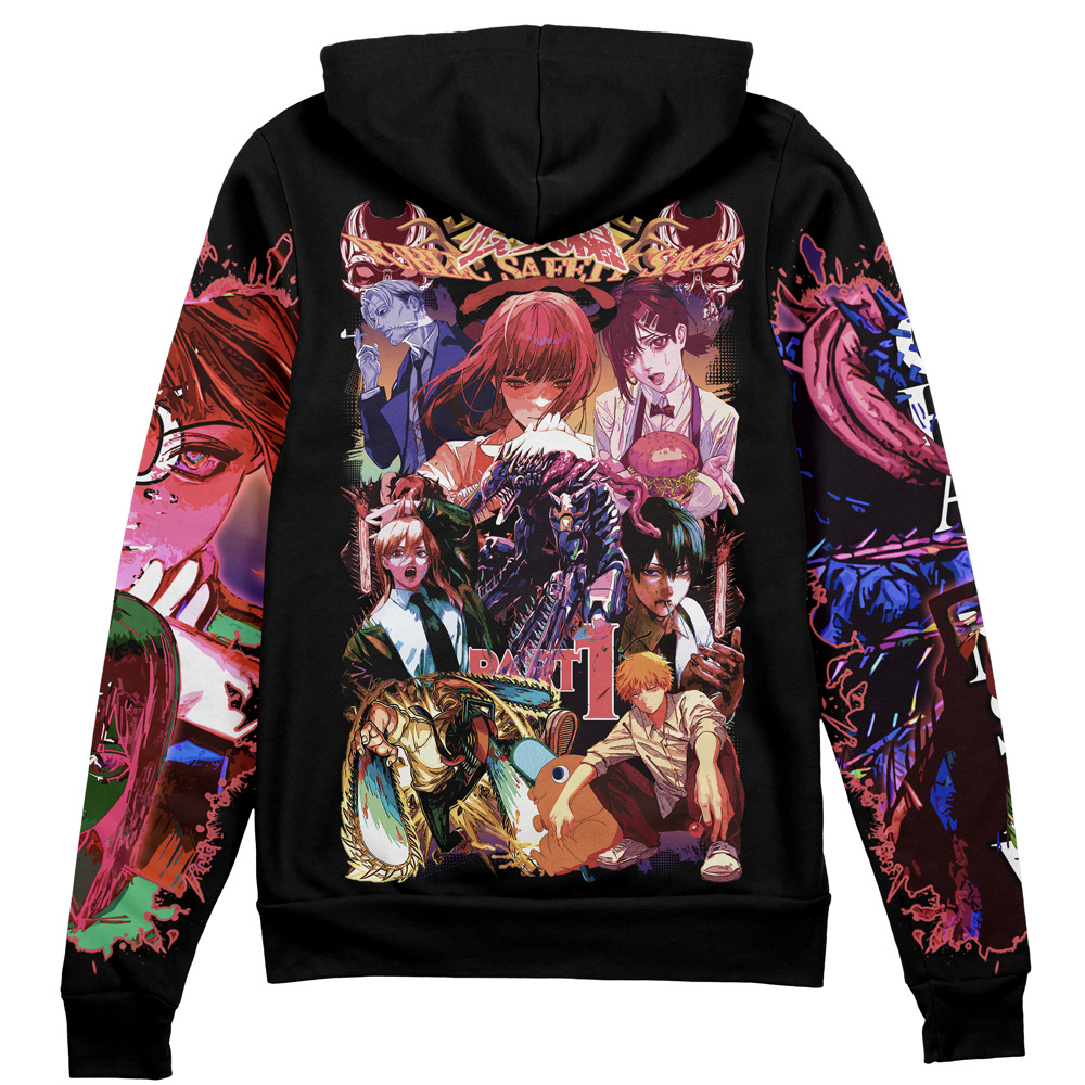 Buildercar - Chainsaw Man Part 1 Streetwear Zip Hoodie Jacket