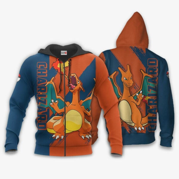 Buildercar - Charizard Anime Pokemon Manga 1k813 Fan Gift Stylist Unisex Cartoon Graphic Outfits Aop 3d Hoodie 1297