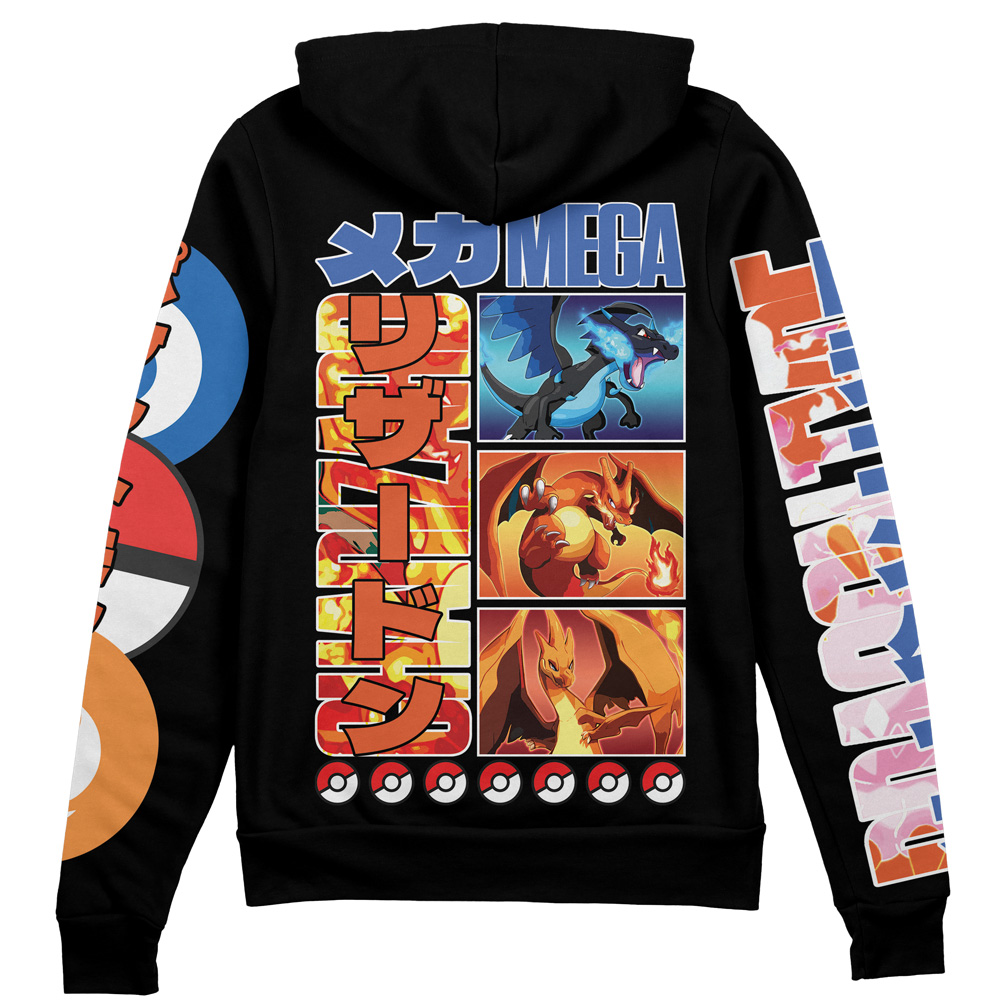 Buildercar - Charizard Pokemon Streetwear Zip Hoodie Jacket