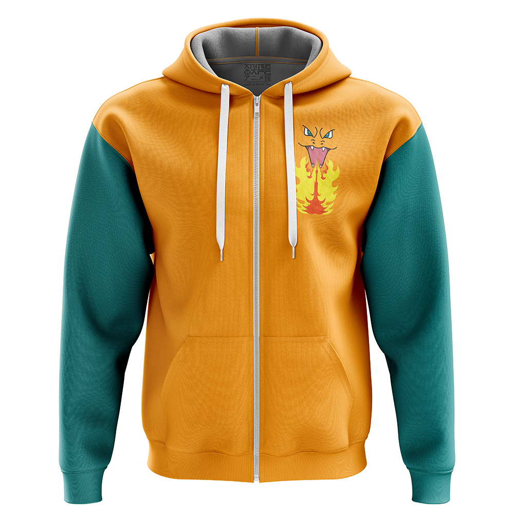 Buildercar - Charizard Pokemon Zip Hoodie Jacket