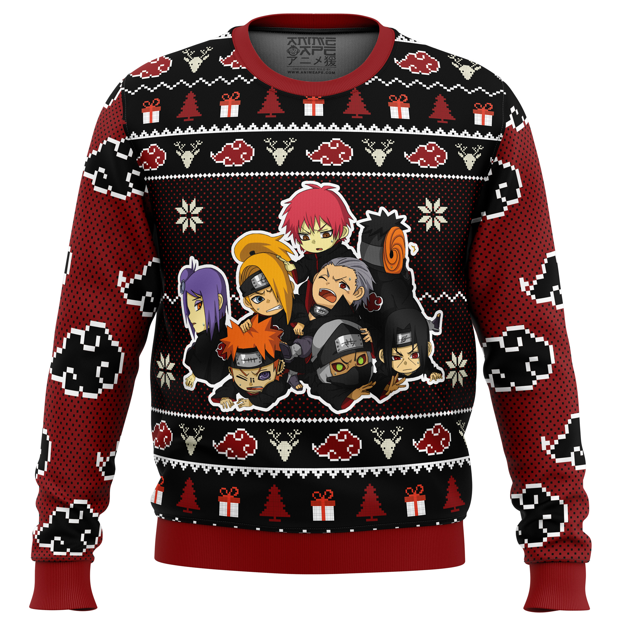 Buildercar - Chibi Akatsuki Ugly Christmas Sweater