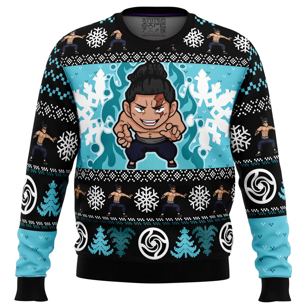 Buildercar - Chibi Aoi Todo Jujutsu Kaisen Ugly Christmas Sweater
