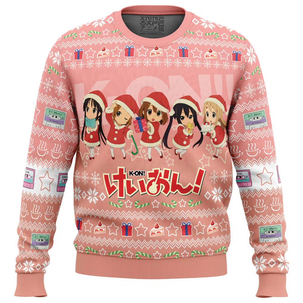 Buildercar - Chibi Christmas K-On! Ugly Christmas Sweater