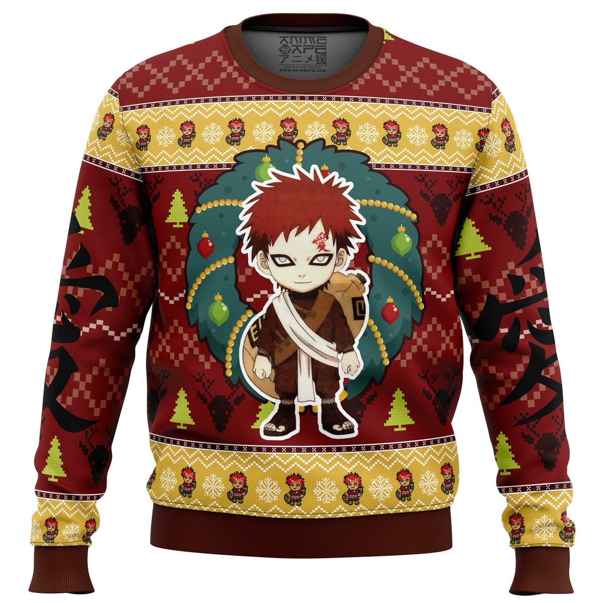 Buildercar - Chibi Gaara Shippuden Ugly Christmas Sweater