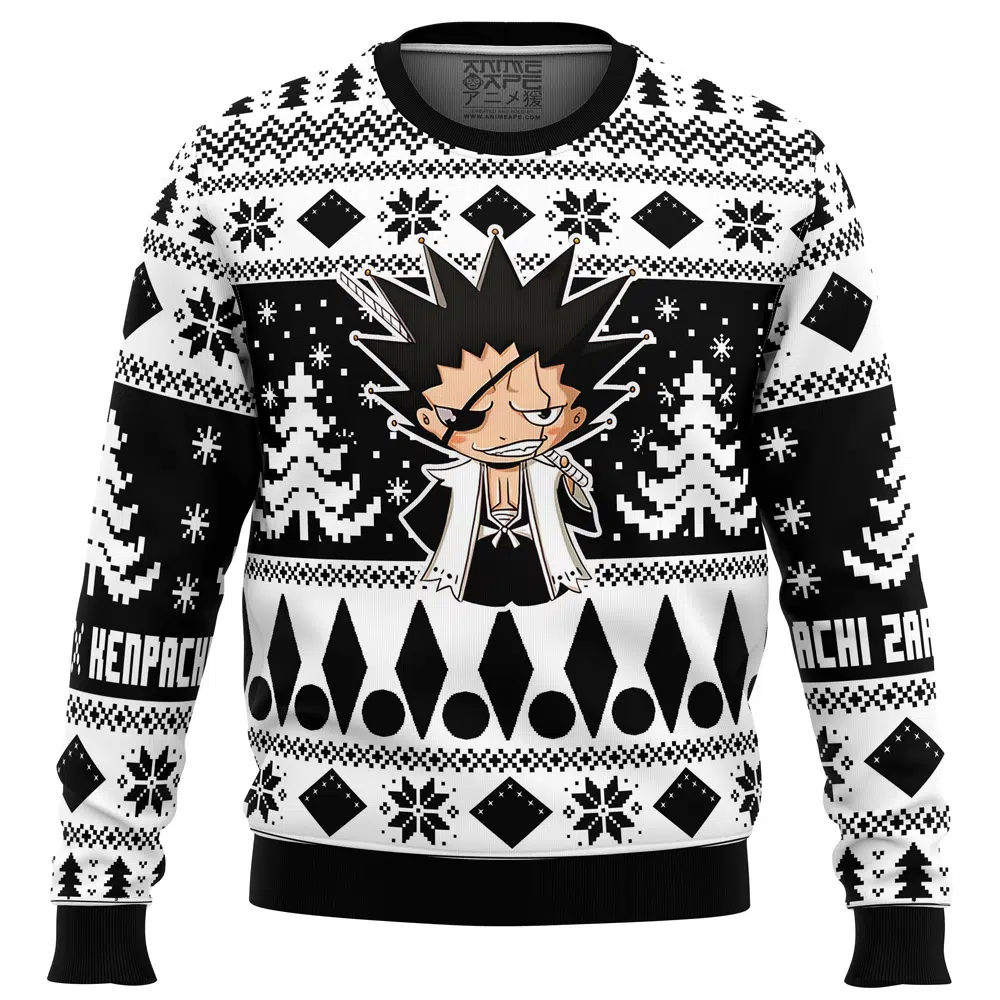 Buildercar - Chibi Kenpachi Zaraki Bleach Ugly Christmas Sweater