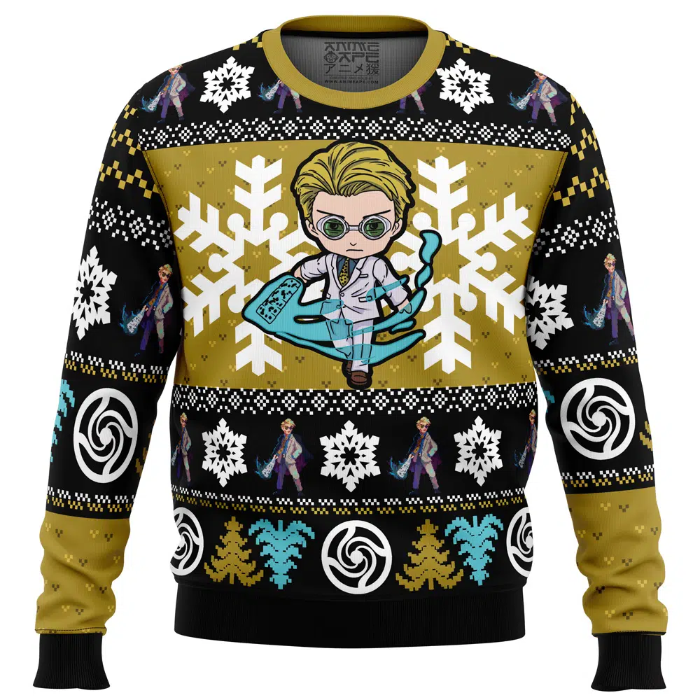 Buildercar - Chibi Nanami Kento Jujutsu Kaisen Ugly Christmas Sweater