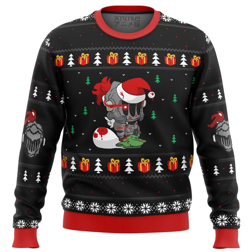 Buildercar - Chibi Slayer Goblin Slayer Ugly Christmas Sweater