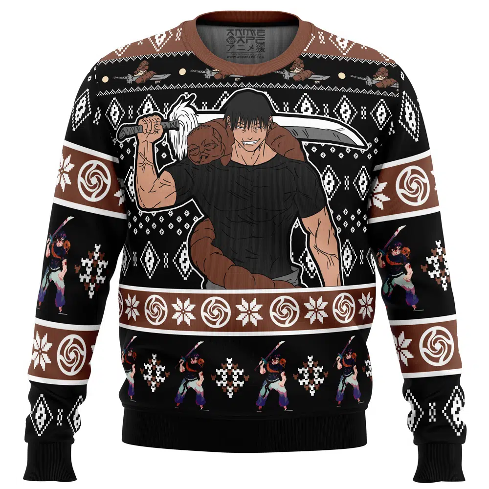 Buildercar - Chibi Toji Fushiguro Jujutsu Kaisen Ugly Christmas Sweater