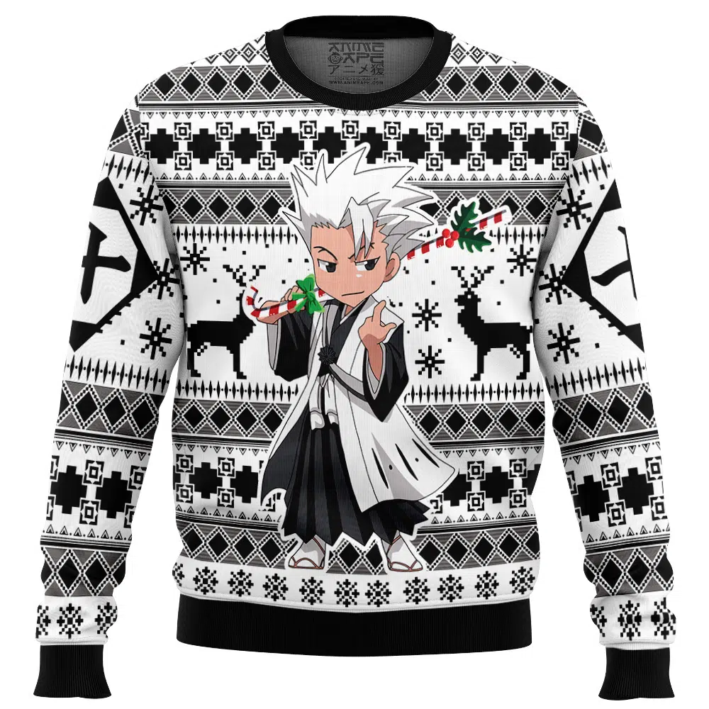 Buildercar - Chibi Toshiro Hitsugaya Bleach Ugly Christmas Sweater