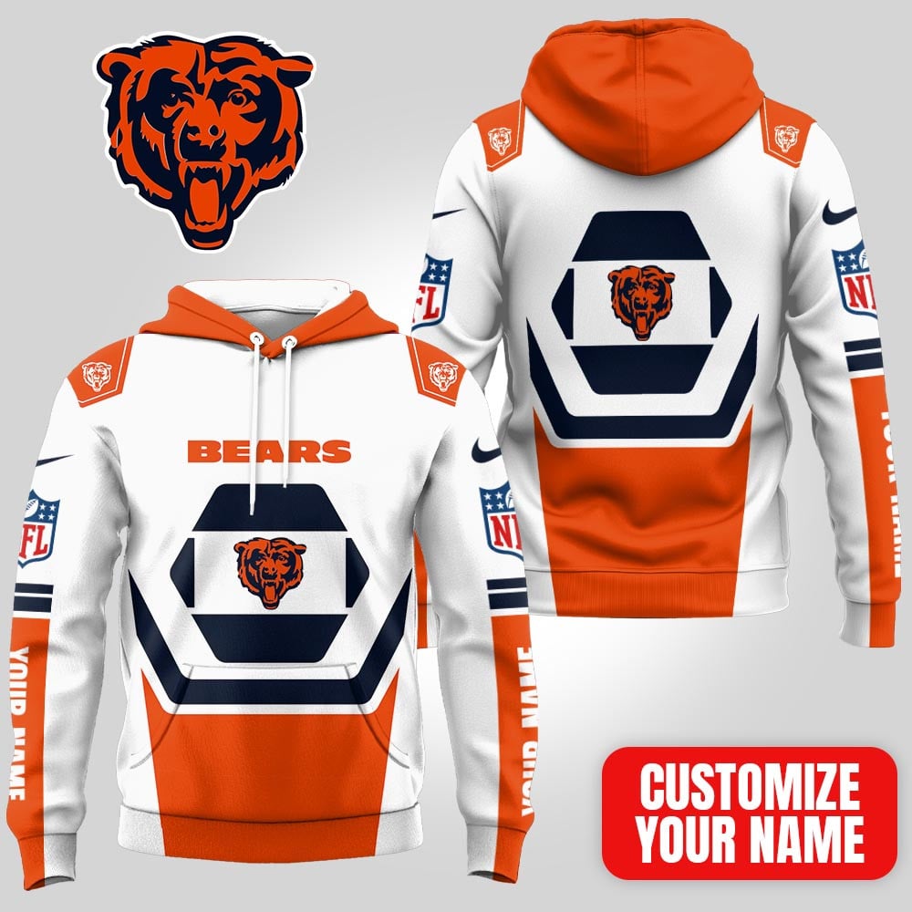 Buildercar - Chicago Bears | Premium NFL Customizable Fan Hoodie