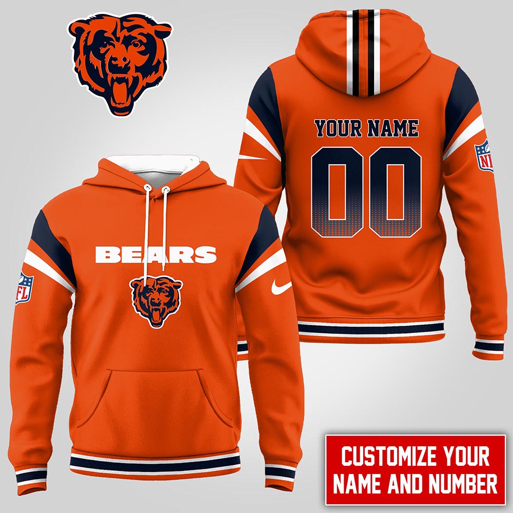 Buildercar - Chicago Bears | Premium NFL Customized Hoodie