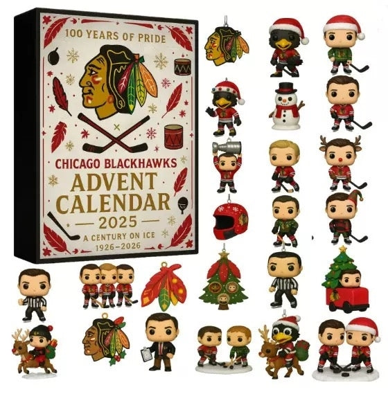 Buildercar - Chicago Blackhawks 100 Years of Pride Advent Calendar -2D Acrylic