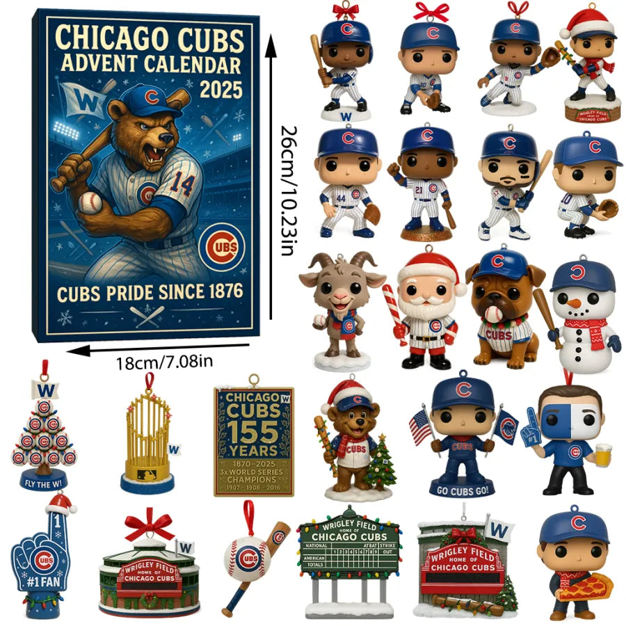 Buildercar - Chicago Cubs Advent Calendar 2025 149TH ANNIVERSARY -2D Acrylic