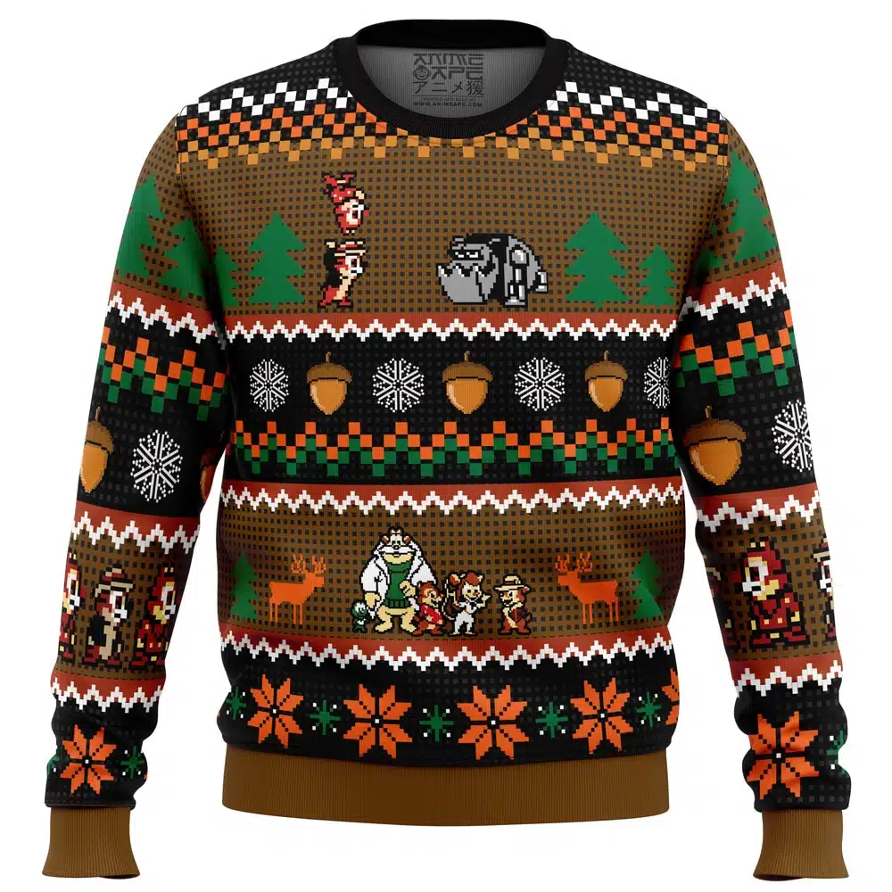 Buildercar - Chip 'n Dale Christmas Rangers Ugly Christmas Sweater