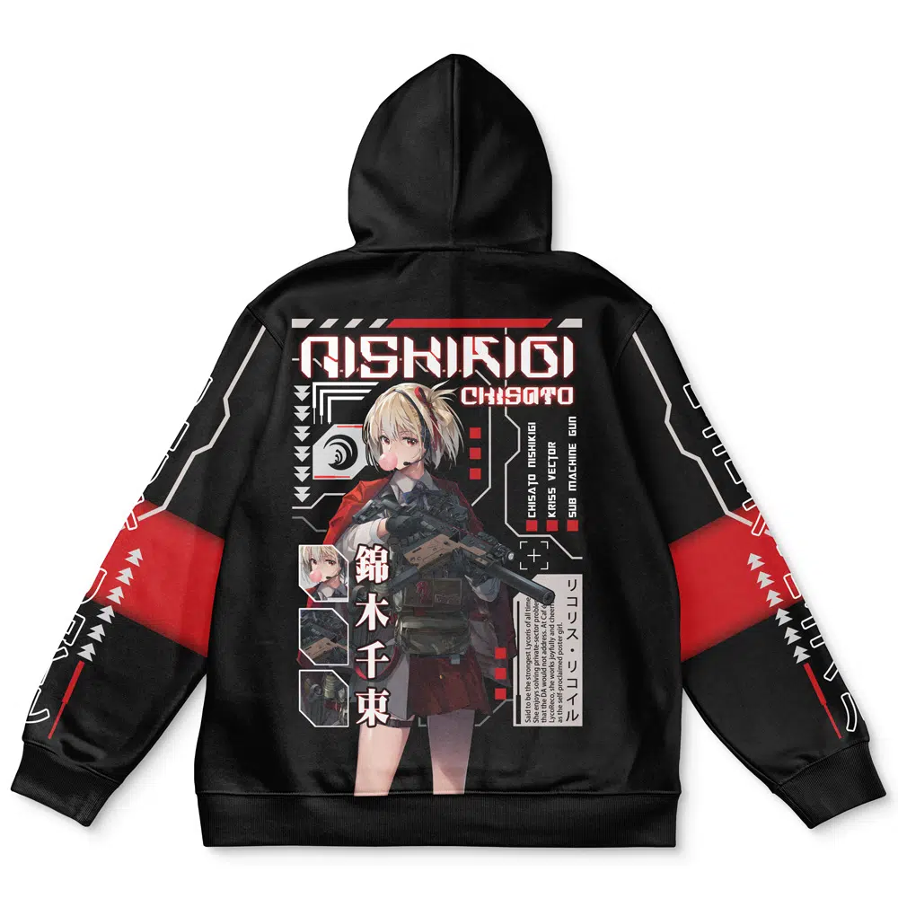 Buildercar - Chisato Nishikigi Lycoris Recoil Streetwear Hoodie