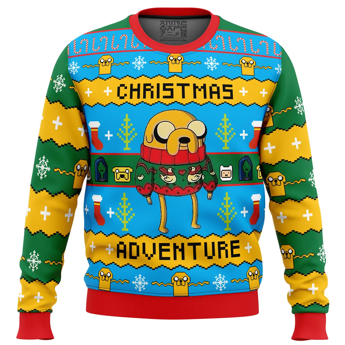 Buildercar - Christmas Adventure Time Ugly Christmas Sweater