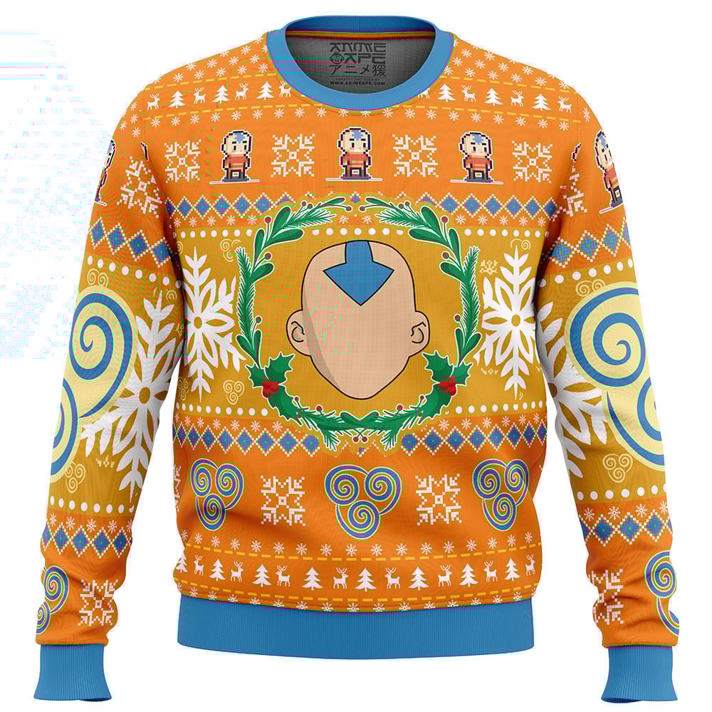 Buildercar - Christmas Airbenders Avatar The Last Airbender Ugly Christmas Sweater