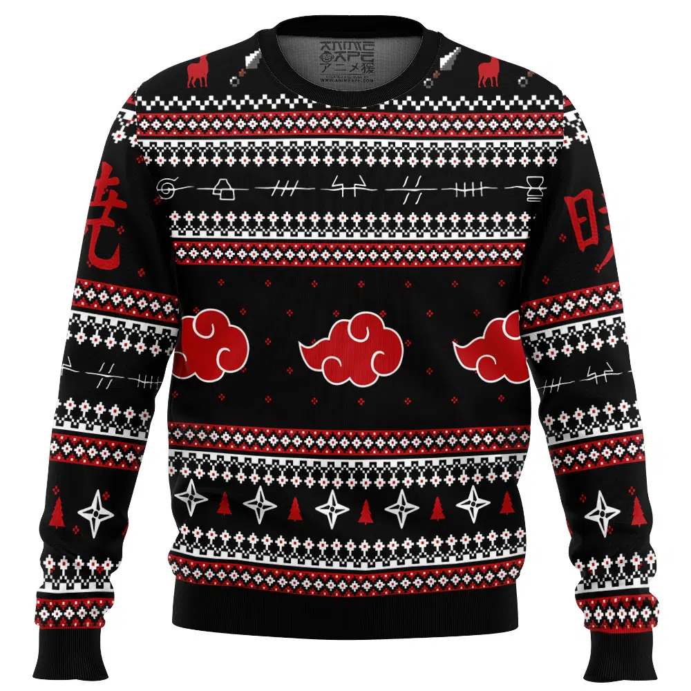 Buildercar - Christmas Akatsuki Shippuden Ugly Christmas Sweater