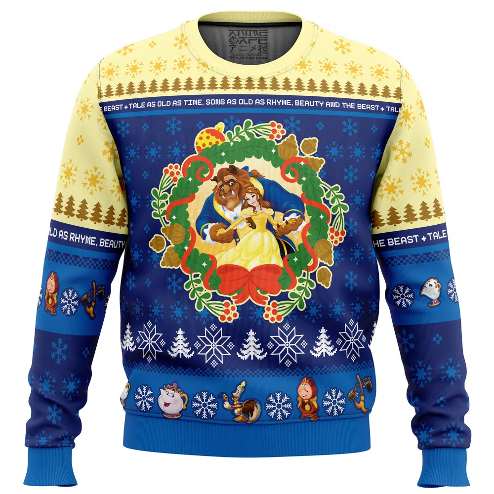 Buildercar - Christmas Beauty and the Beast Ugly Christmas Sweater