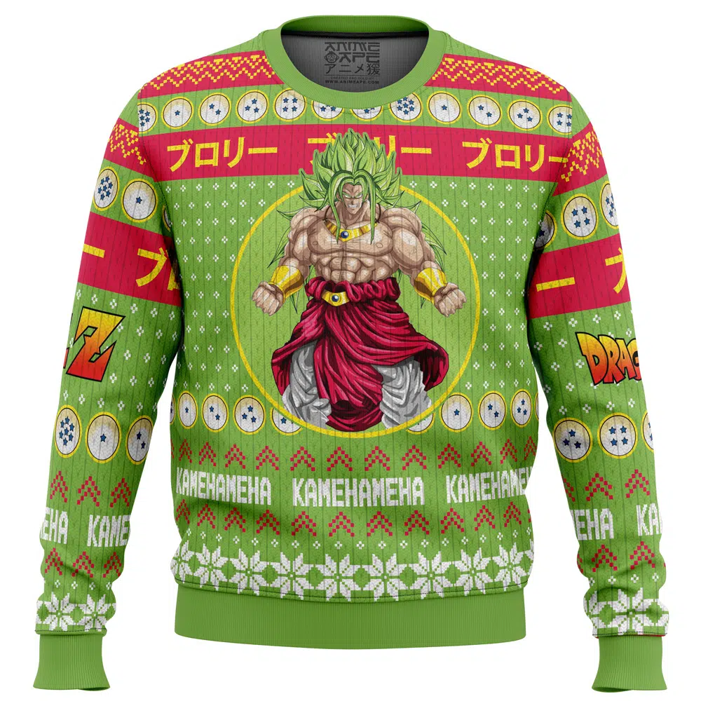 Buildercar - Christmas Broly Dragon Ball Z Ugly Christmas Sweater