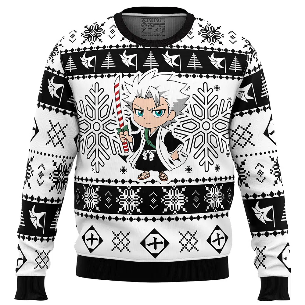 Buildercar - Christmas Chibi Hitsugaya Bleach Ugly Christmas Sweater