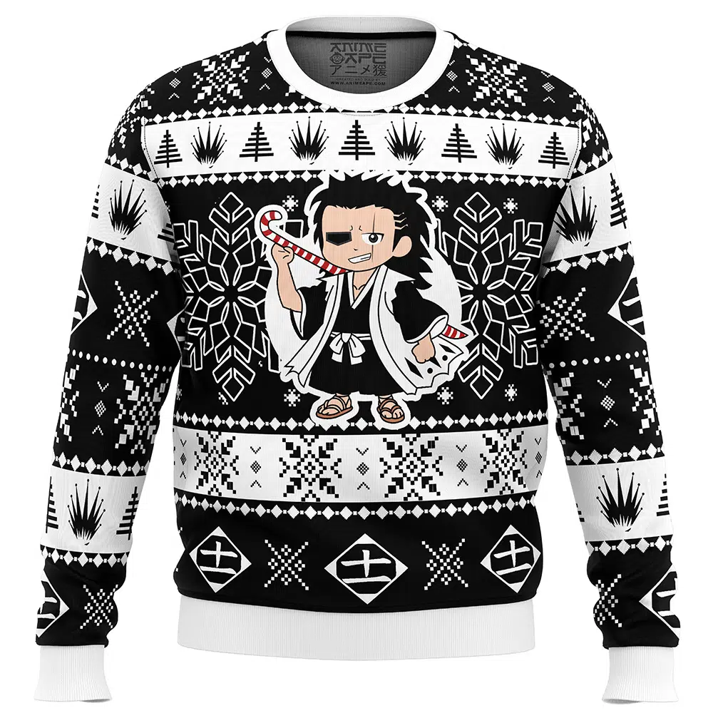 Buildercar - Christmas Chibi Kenpachi Bleach Ugly Christmas Sweater