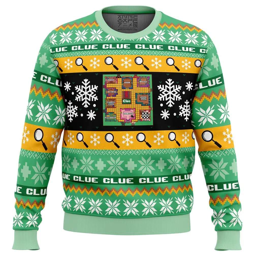 Buildercar - Christmas Clue Board Games Ugly Christmas Sweater