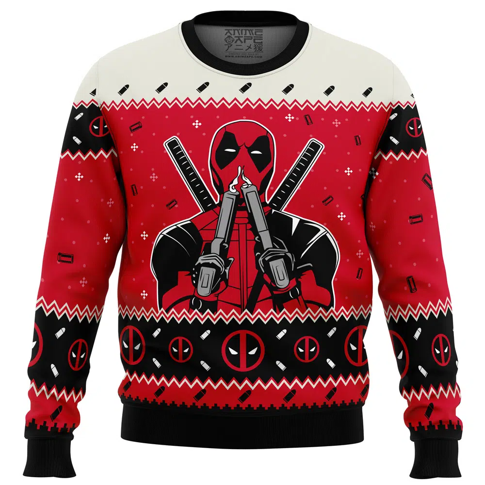 Buildercar - Christmas Deadpool Marvel Comics Ugly Christmas Sweater