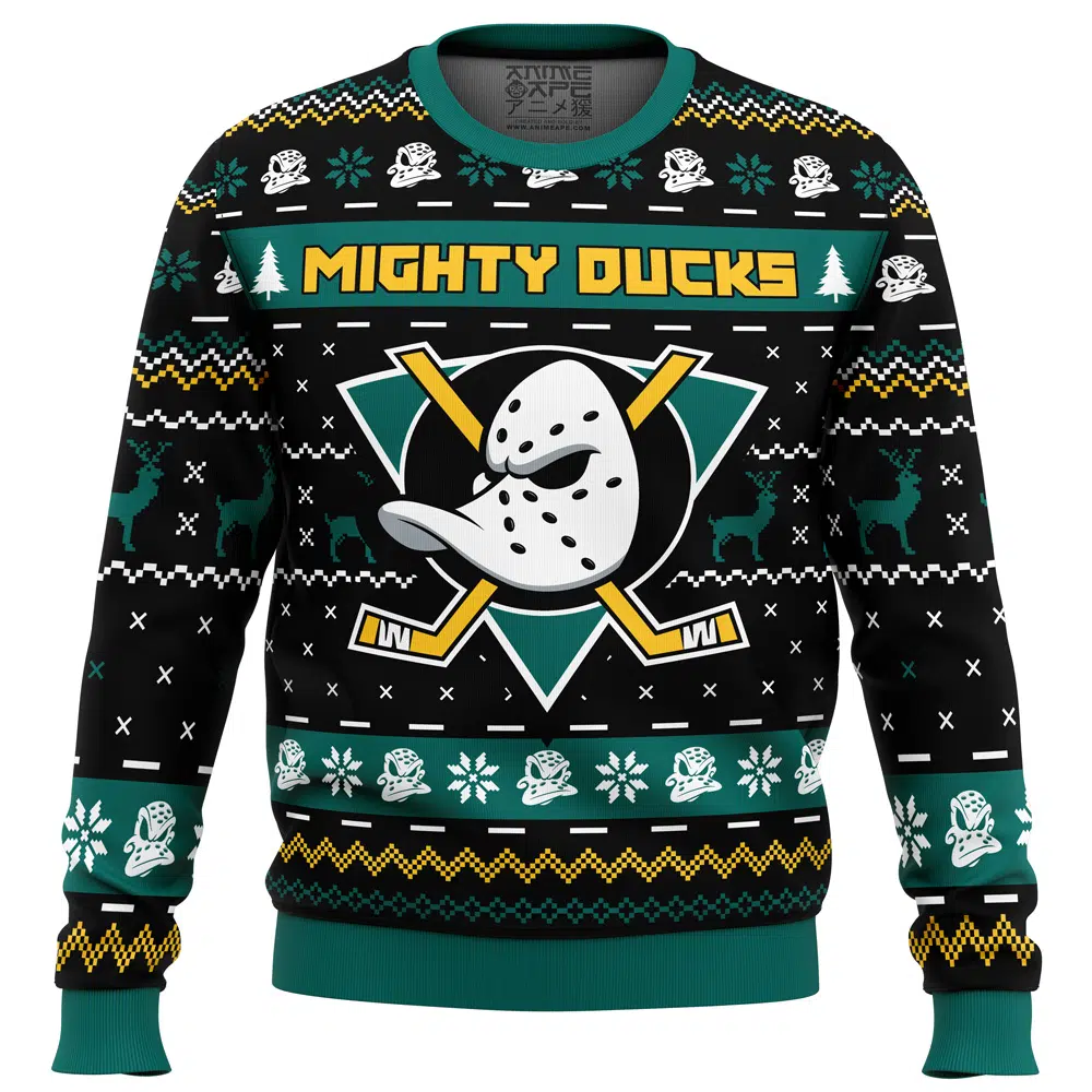 Buildercar - Christmas Ducks The Mighty Ducks Ugly Christmas Sweater