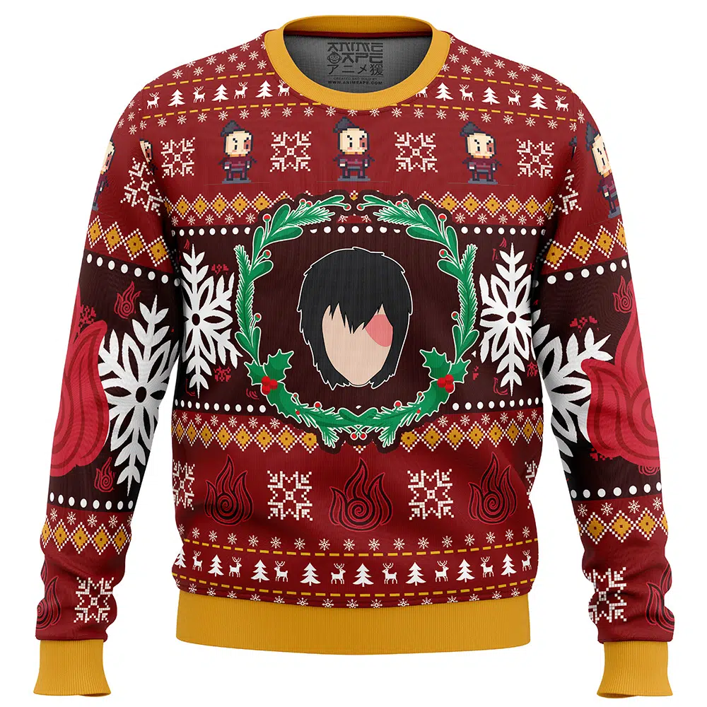 Buildercar - Christmas Firebenders Avatar The Last Airbender Ugly Christmas Sweater