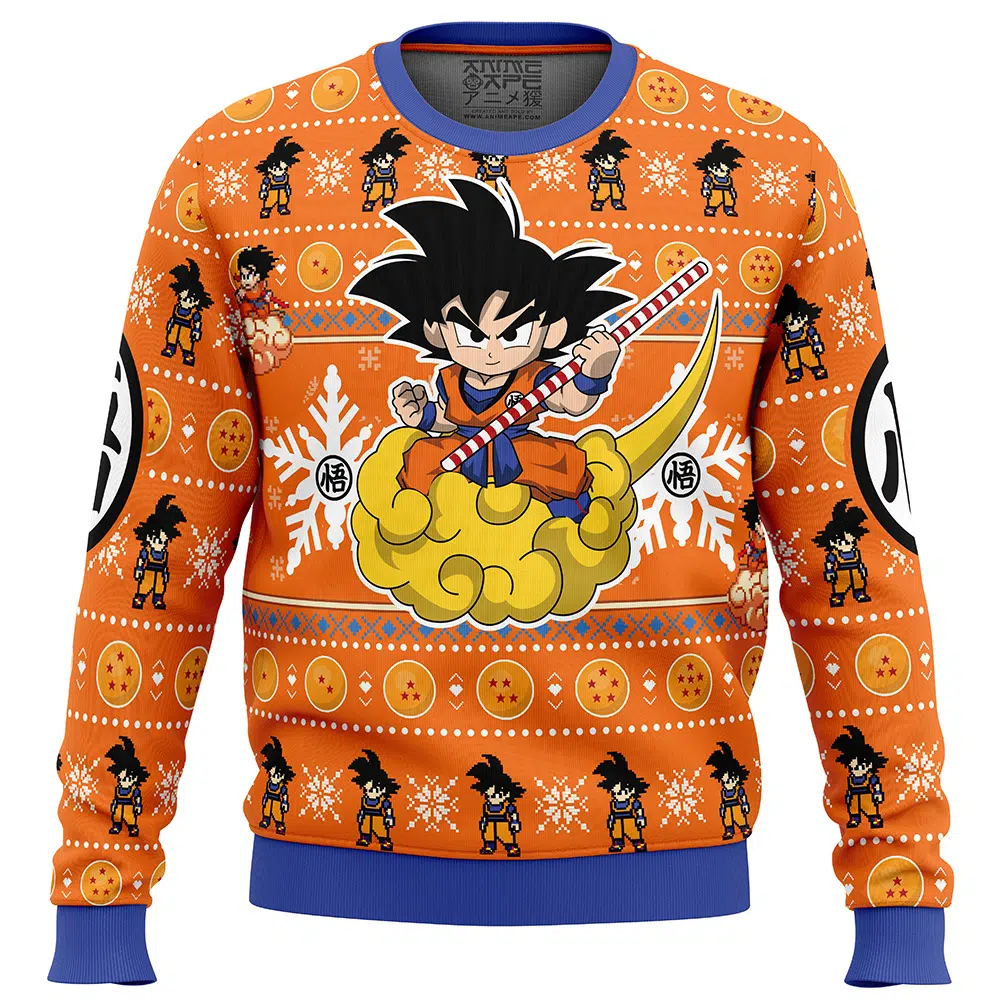 Buildercar - Christmas Goku Dragon Ball Z Ugly Christmas Sweater
