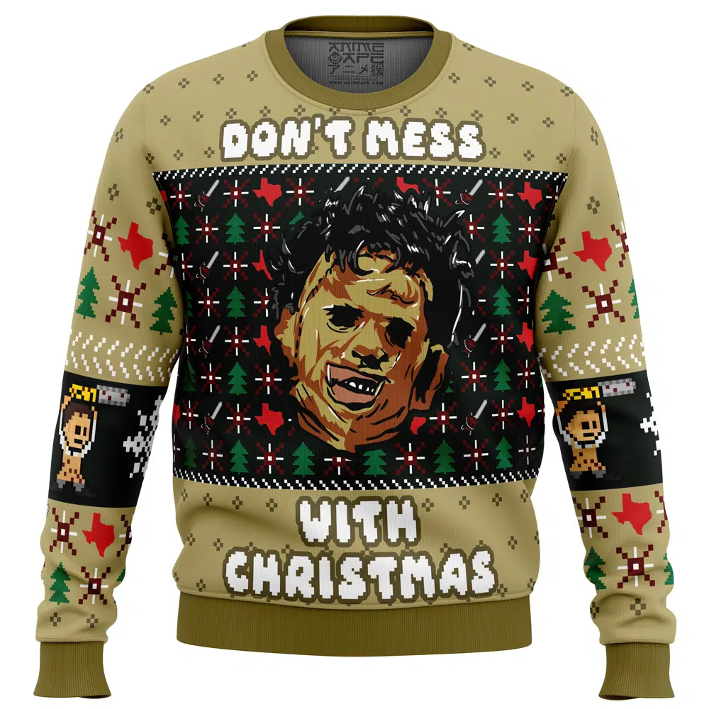 Buildercar - Christmas in Texas Leatherface Ugly Christmas Sweater