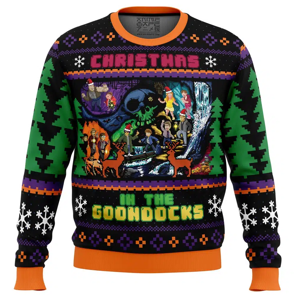 Buildercar - Christmas in the Goondocks Goonies Ugly Christmas Sweater