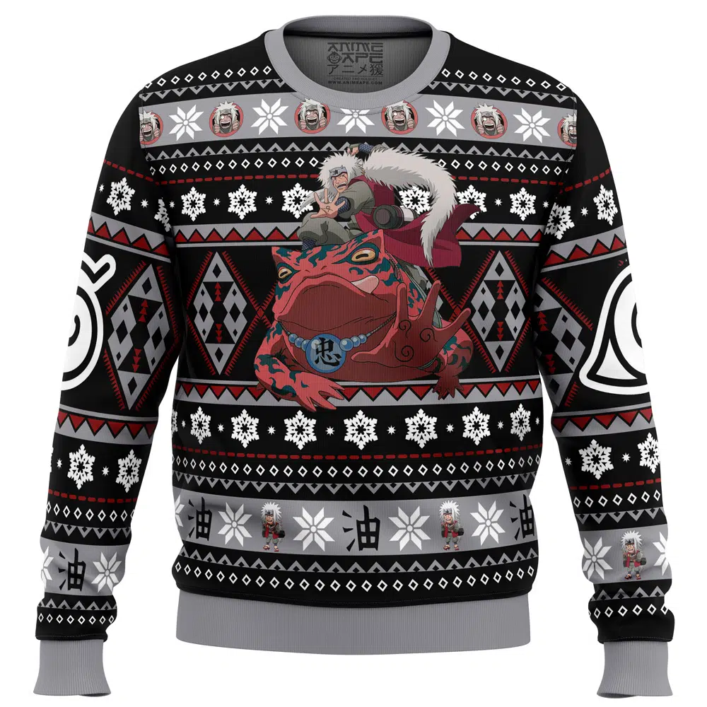 Buildercar - Christmas Jiraiya Shippuden Ugly Christmas Sweater