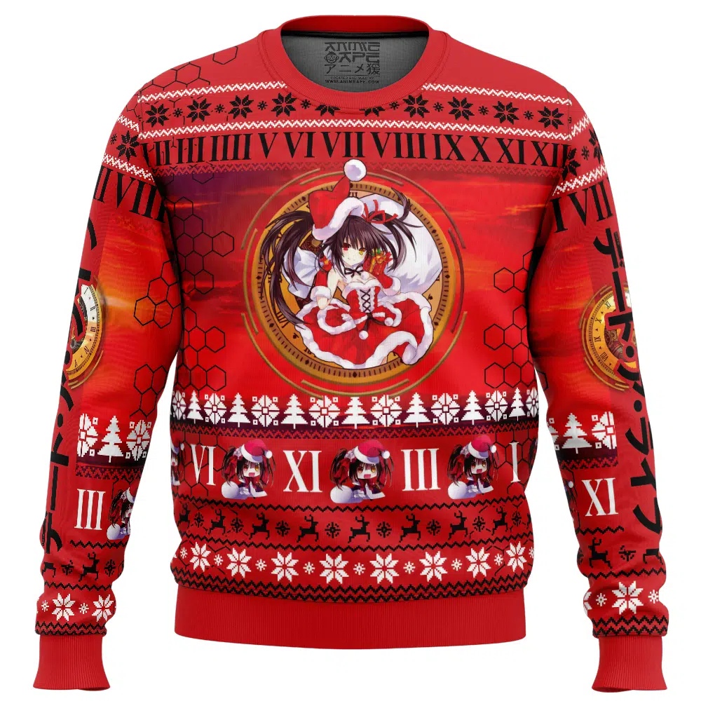 Buildercar - Christmas Kotori Date A Live Ugly Christmas Sweater