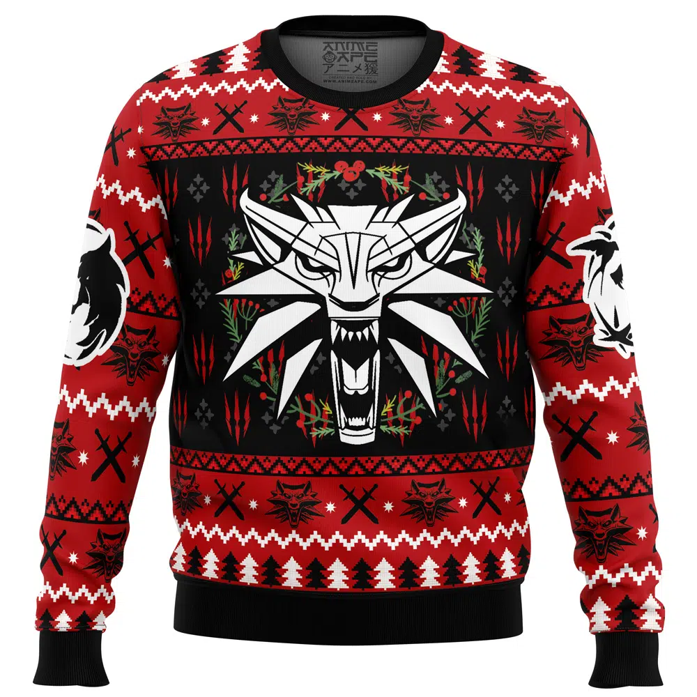 Buildercar - Christmas Monster The Witcher Ugly Christmas Sweater
