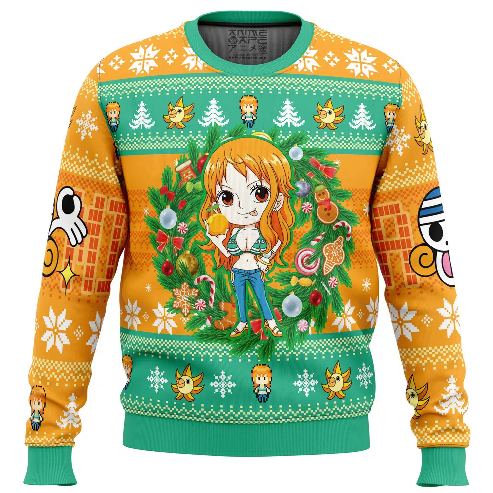 Buildercar - Christmas Nami One Piece Ugly Christmas Sweater