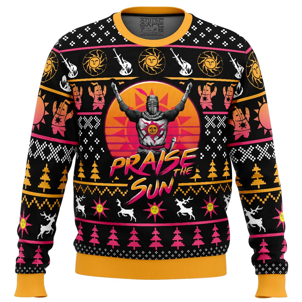 Buildercar - Christmas Solaire Dark Souls Ugly Christmas Sweater